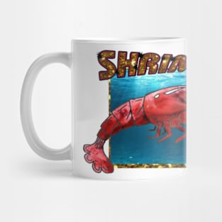 Retro Red Cherry Shrimp Mug